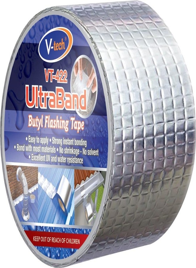 Nippon Paint VT-42210010M Self-Adhesive UltraBand Butyl Flashing Tape (100mmx10M, 1.2mm thick)-Premium Super strong Waterproof Sealing Tape for Roof Leaks & Repairs with UV Resistance - Image 1
